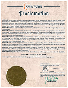 Arizona Apprenticeship Week Proclamation thumbnail.