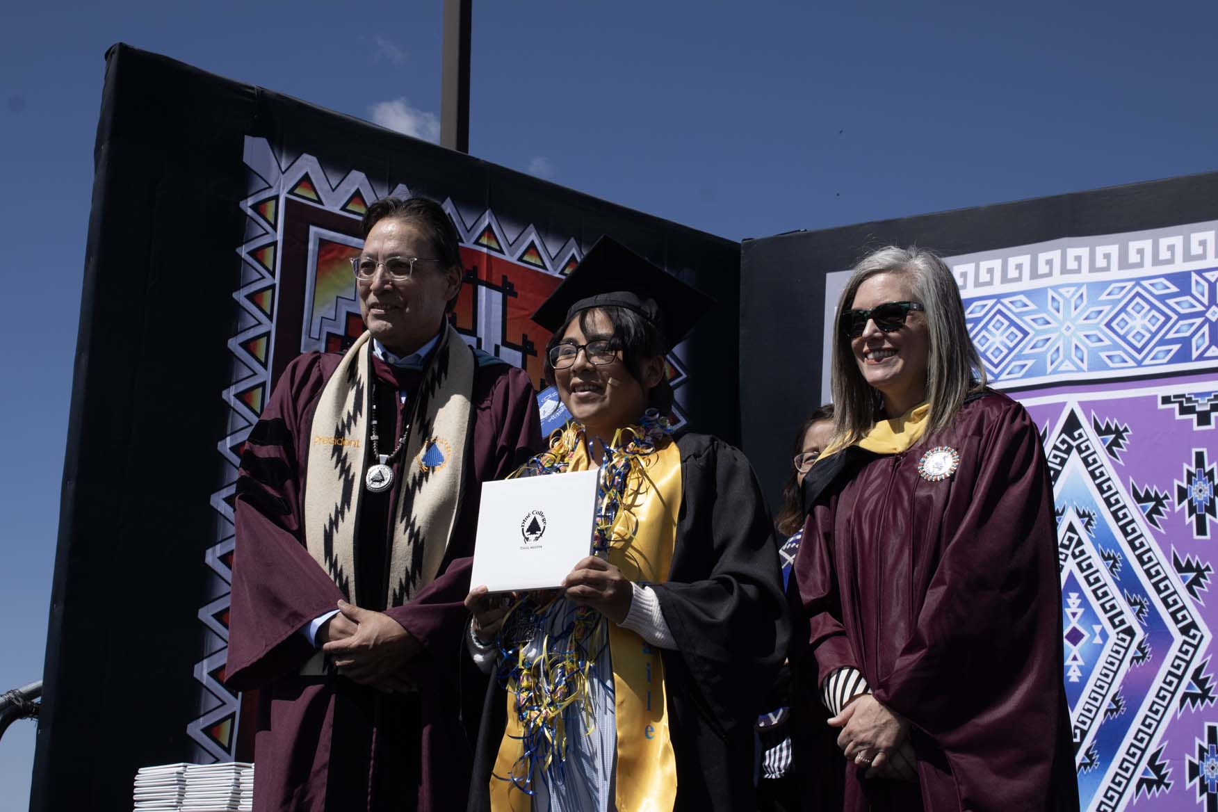 Governor Katie Hobbs participates in an Arizonans graduation ceremony